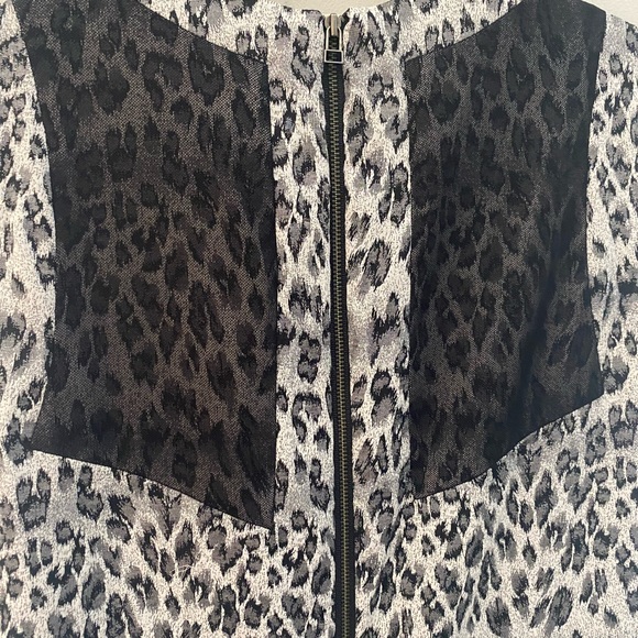 Taylor Size 8 animal print back mesh dress - Picture 2 of 6
